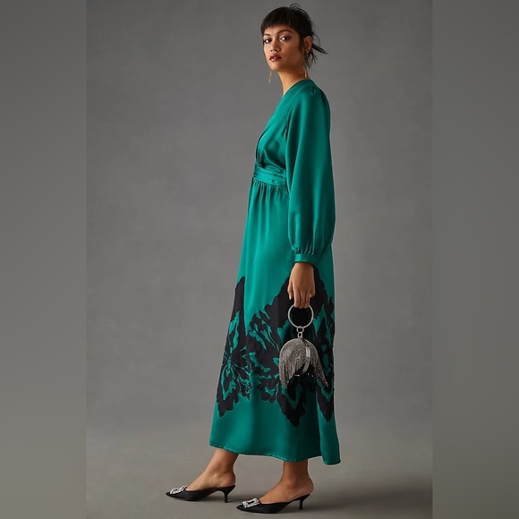 ✨ Anthropologie Embroidered Dress Sz M - Picture 8 of 9